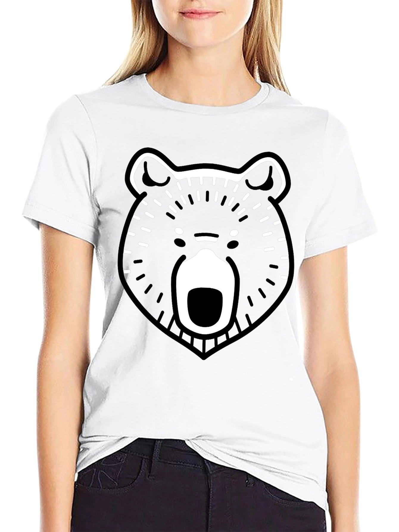 Bear Graphic Black T-Shirt