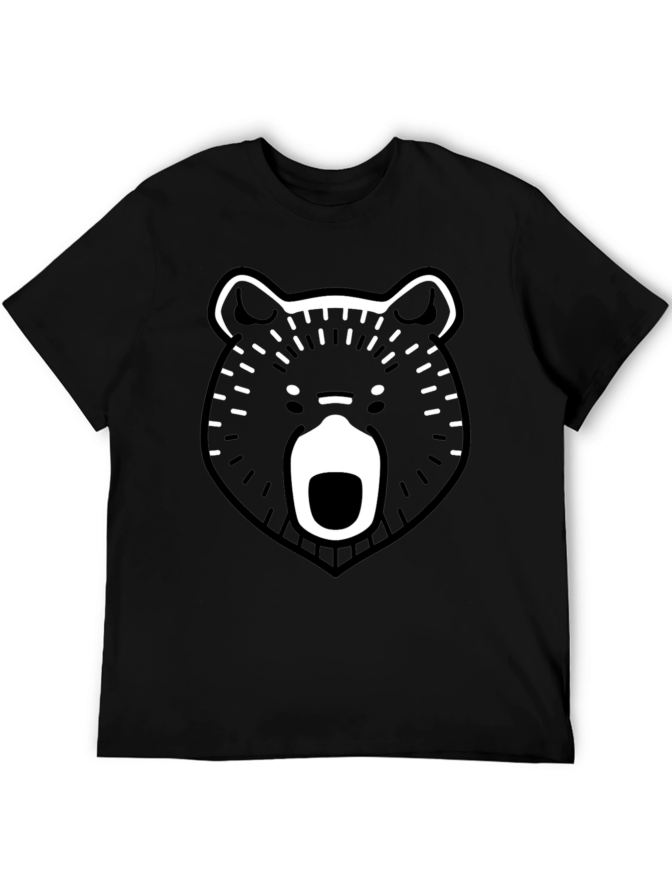 Bear Graphic Black T-Shirt