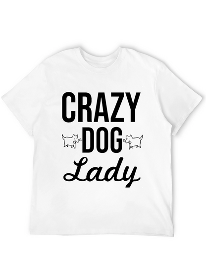 Crazy Dog Lady Black T-Shirt