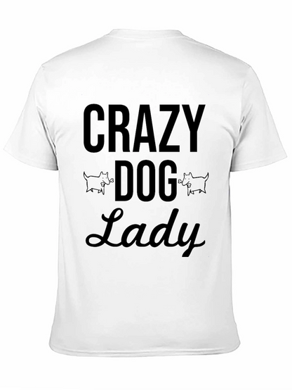 Crazy Dog Lady Black T-Shirt