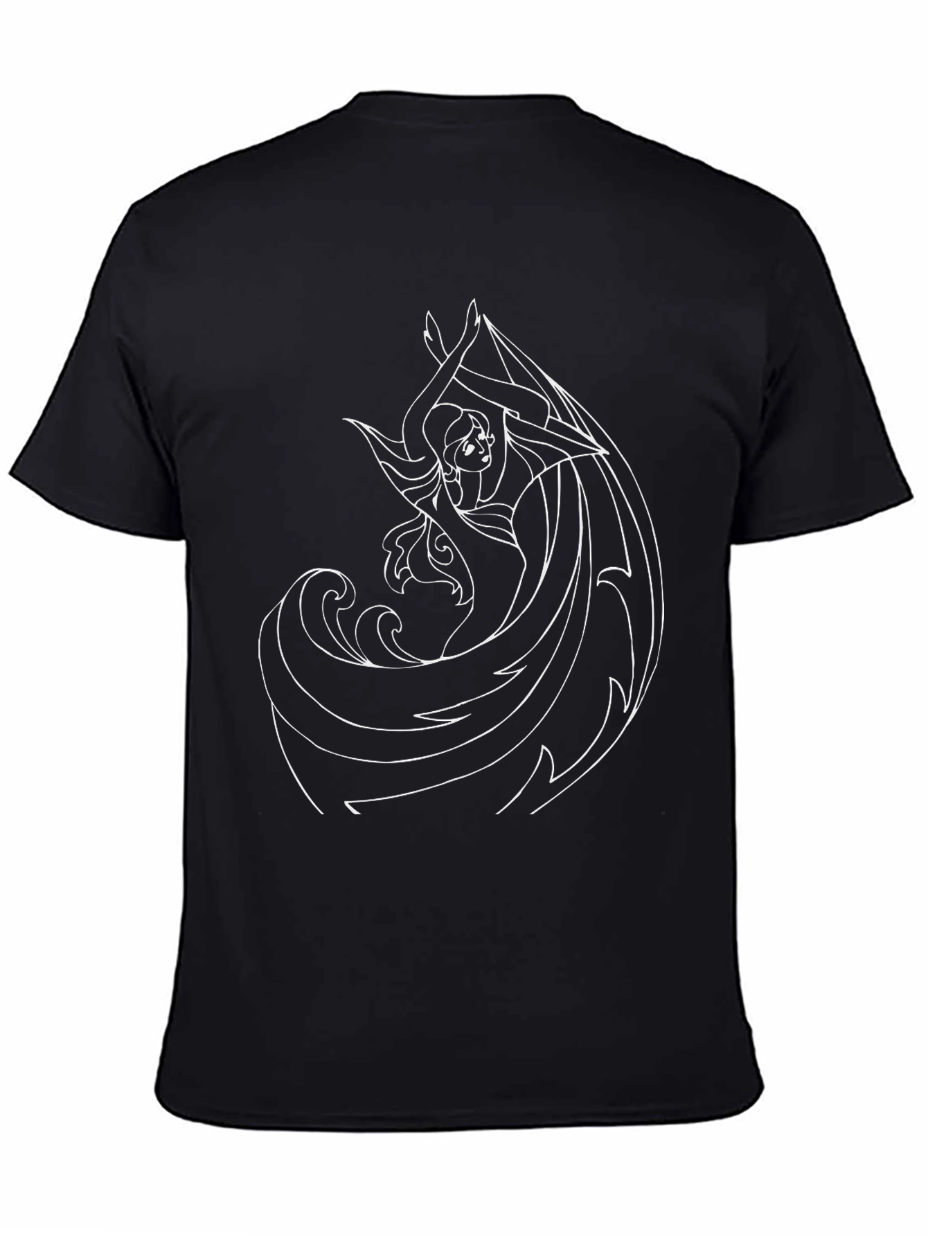 Elsa Graphic Black T-Shirt