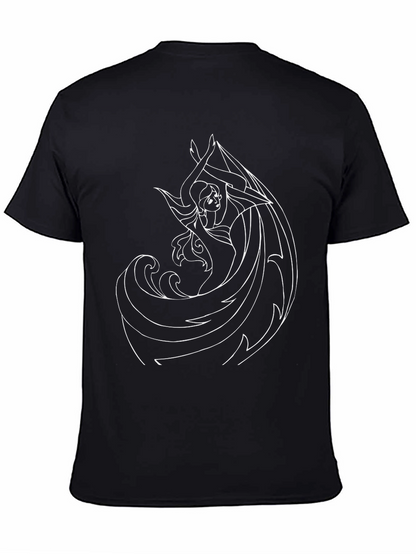 Elsa Graphic Black T-Shirt
