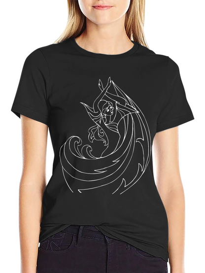 Elsa Graphic Black T-Shirt