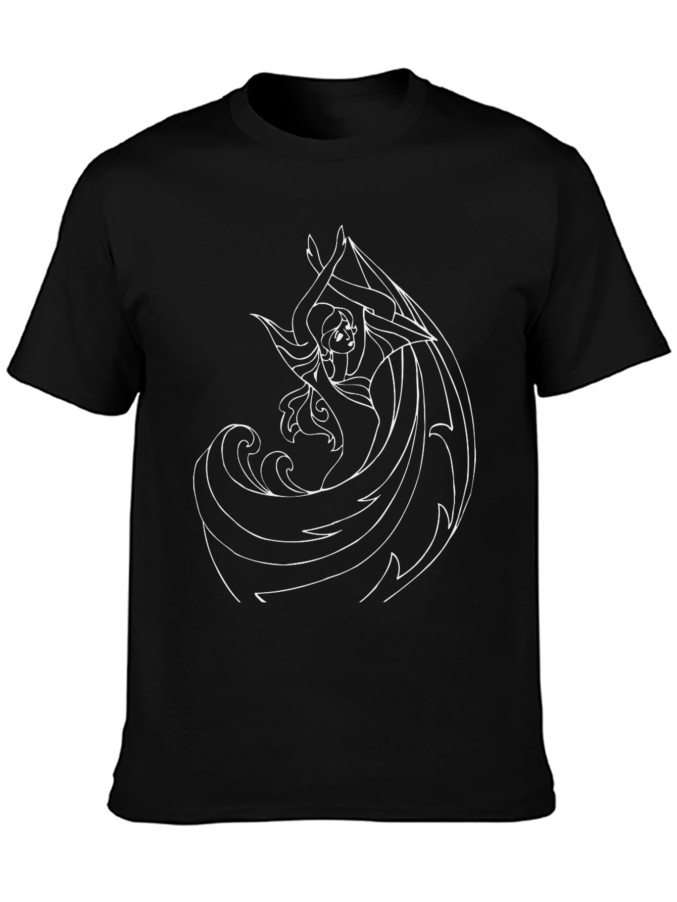 Elsa Graphic Black T-Shirt