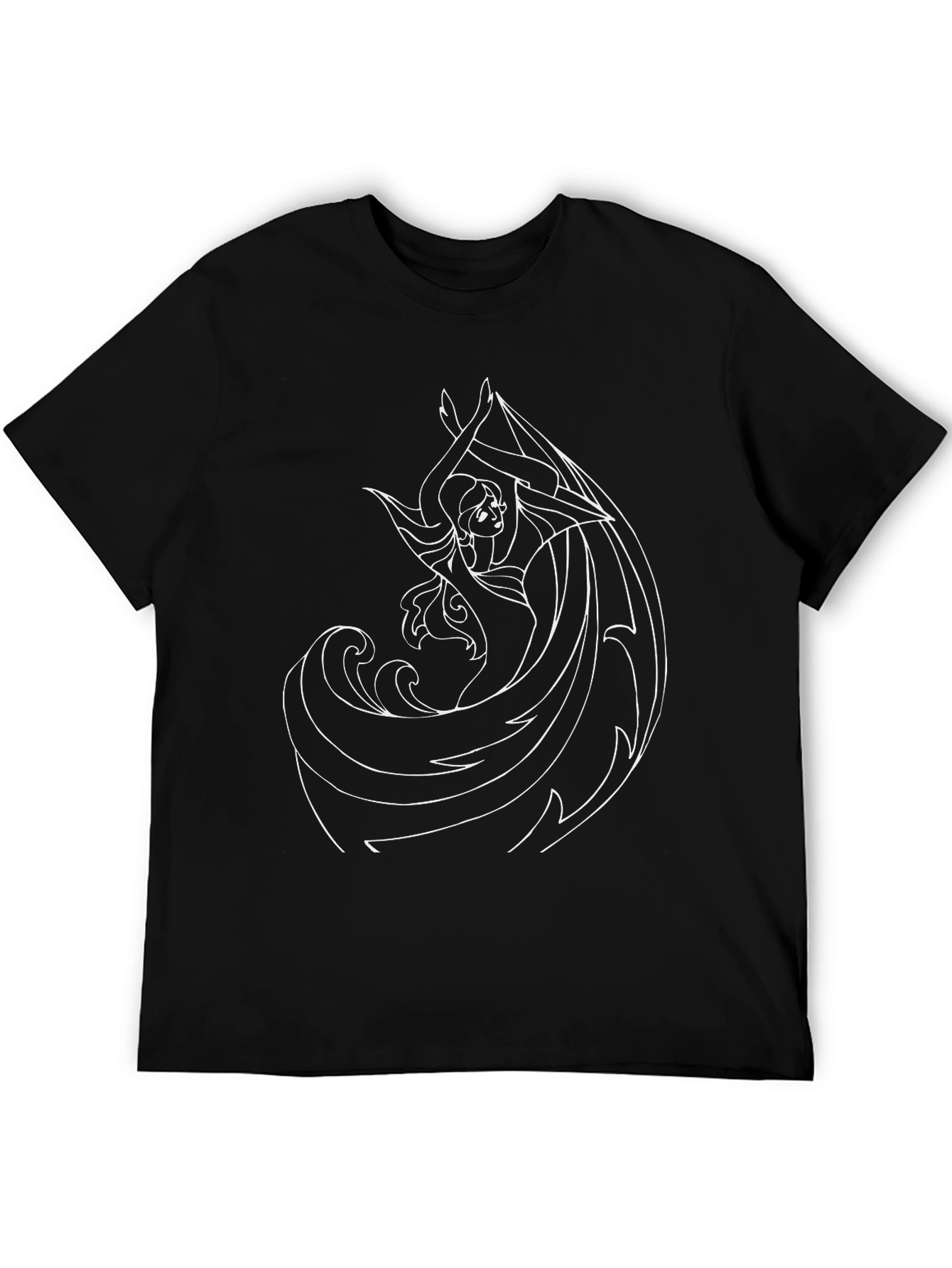 Elsa Graphic Black T-Shirt