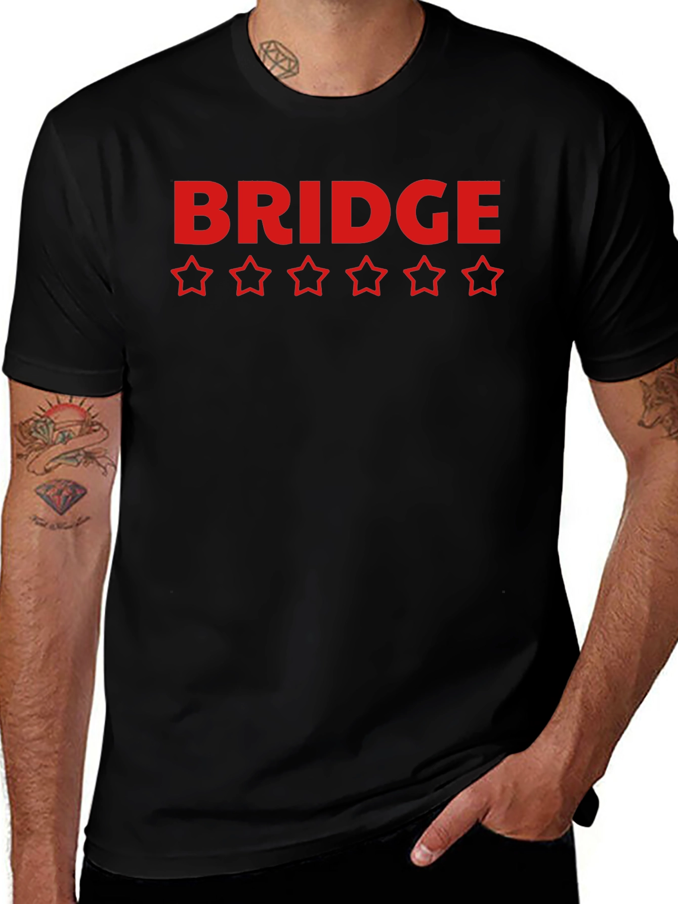 Bridge Five Star Rating Black T-Shirt