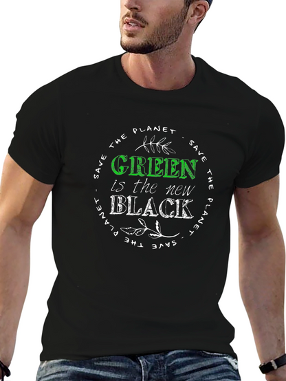Eco-Friendly Green is the New Black T-Shirt