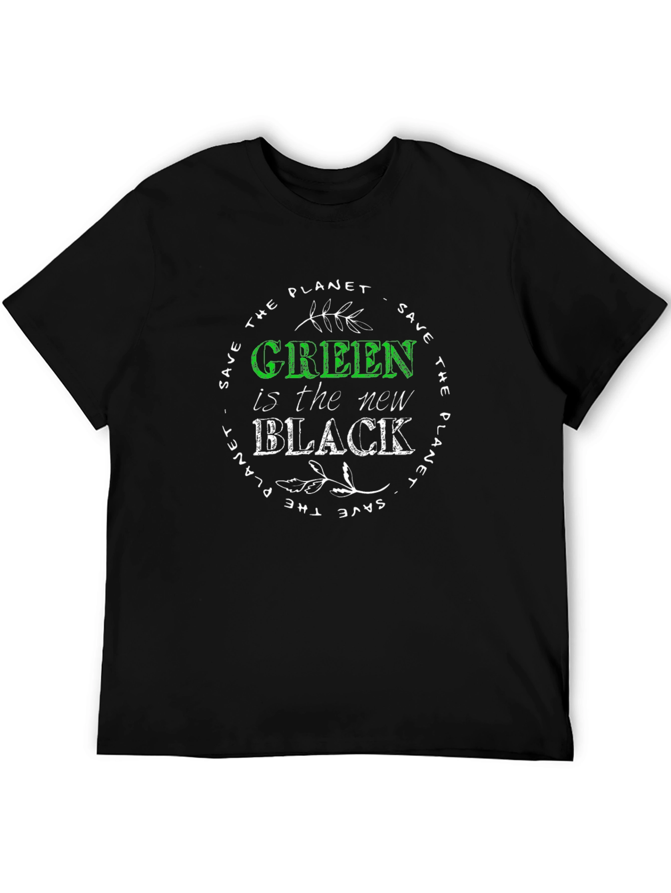 Eco-Friendly Green is the New Black T-Shirt