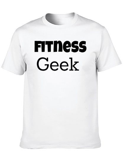 Fitness Geek Black T-Shirt - Gym Workout Apparel