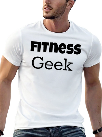 Fitness Geek Black T-Shirt - Gym Workout Apparel