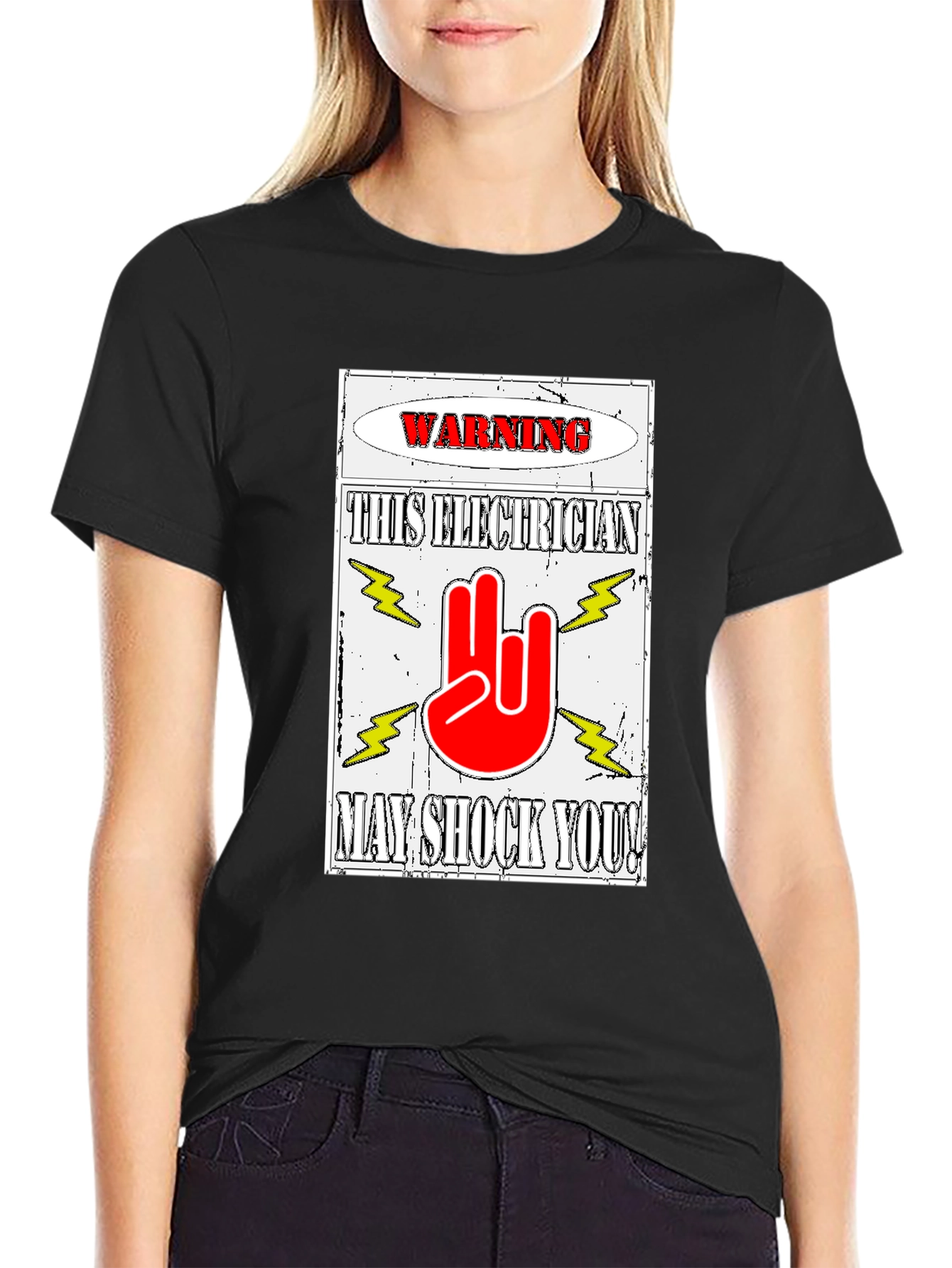 Warning Electrician T-Shirt May Shock You