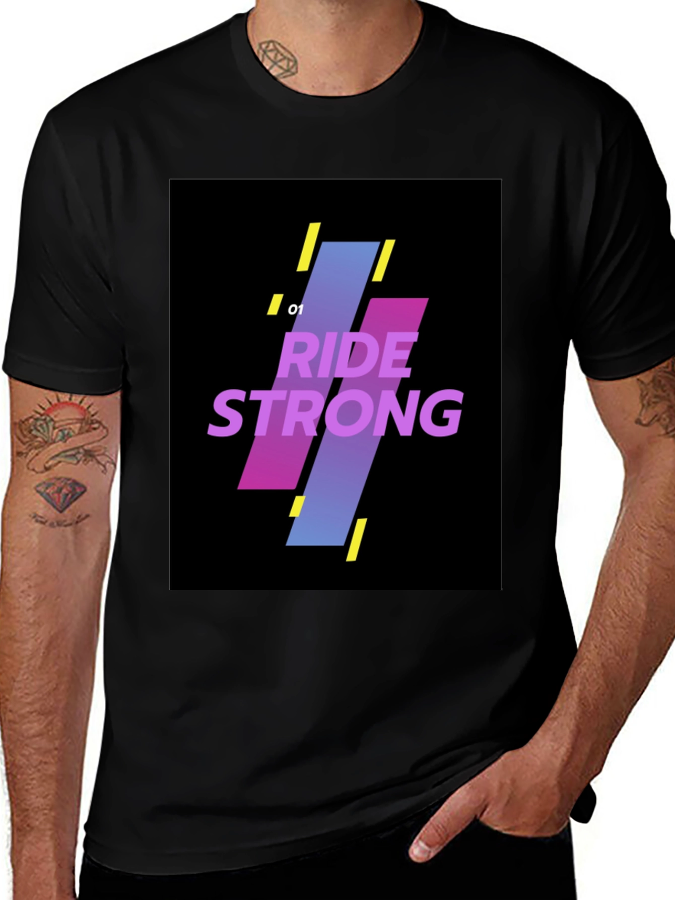 Ride Strong Graphic Tee - Black