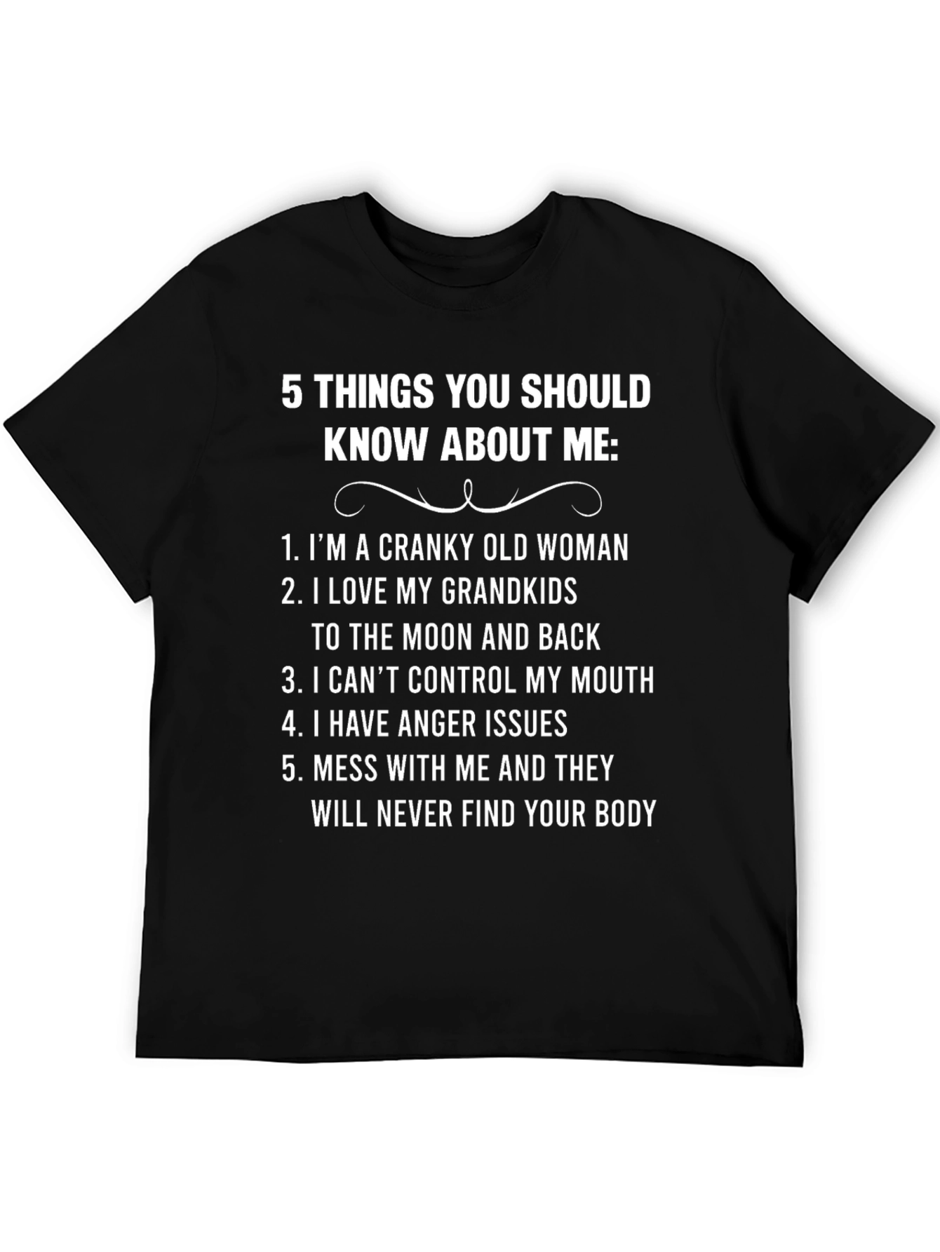 Cranky Old Woman T-Shirt - Humorous Graphic Tee