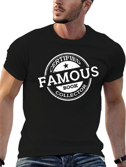 Certified Famous Book Collector T-Shirt