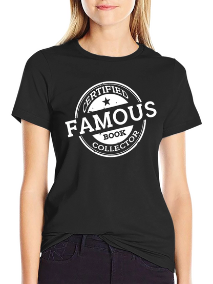 Certified Famous Book Collector T-Shirt