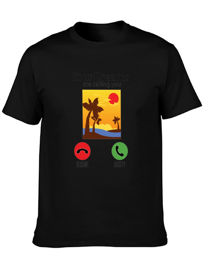 Dream Calling T-Shirt: Beach Sunset Design
