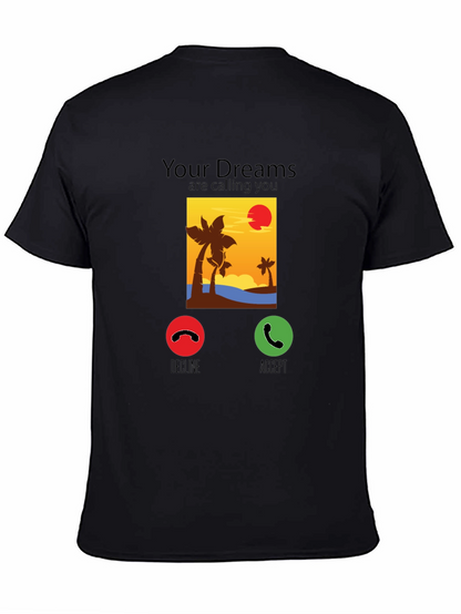 Dream Calling T-Shirt: Beach Sunset Design