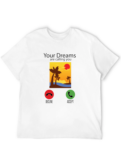 Dream Calling T-Shirt: Beach Sunset Design