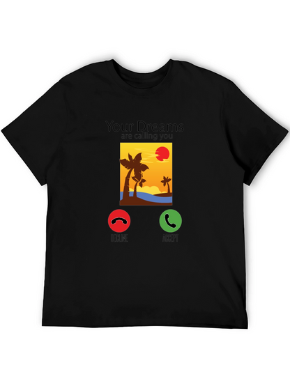 Dream Calling T-Shirt: Beach Sunset Design