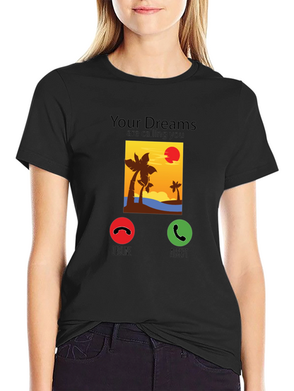 Dream Calling T-Shirt: Beach Sunset Design