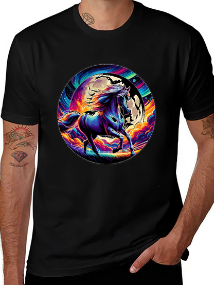 Vibrant Horse Graphic Tee