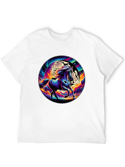 Vibrant Horse Graphic Tee