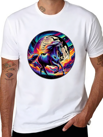 Vibrant Horse Graphic Tee