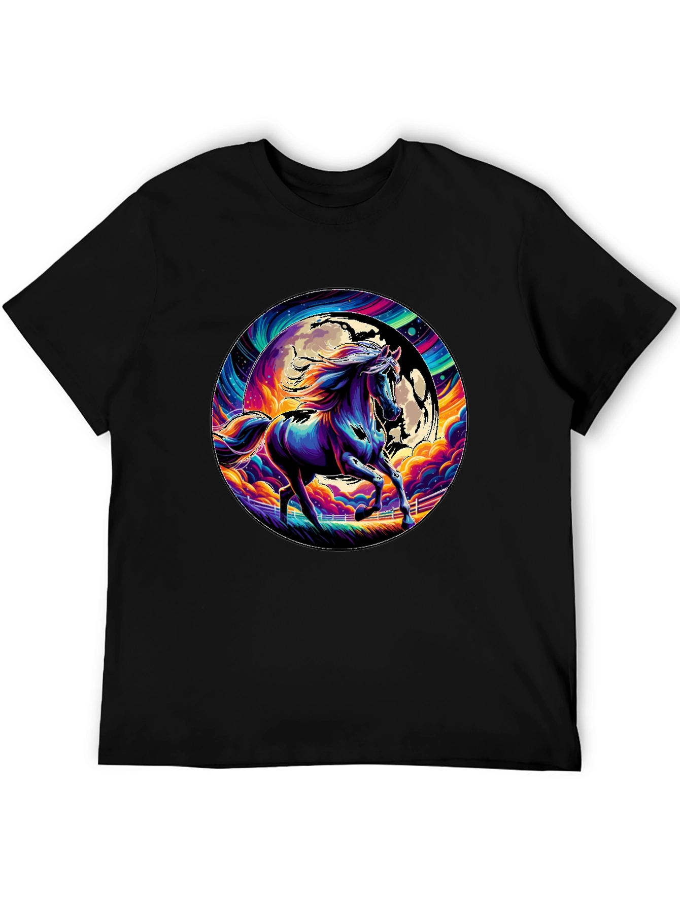Vibrant Horse Graphic Tee