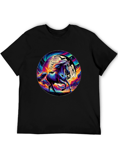 Vibrant Horse Graphic Tee