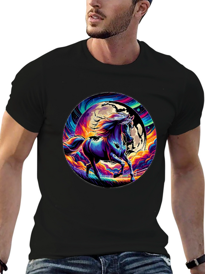 Vibrant Horse Graphic Tee