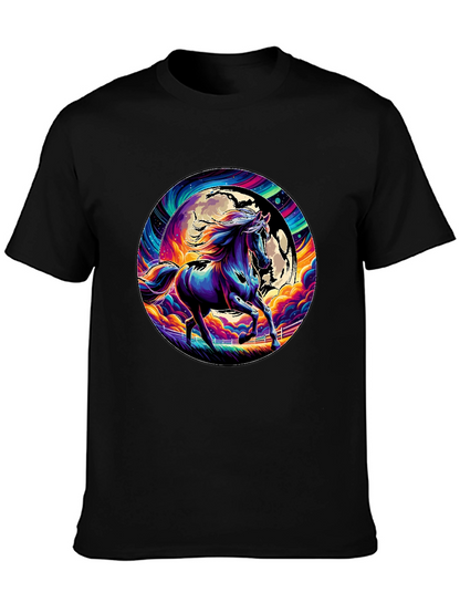 Vibrant Horse Graphic Tee