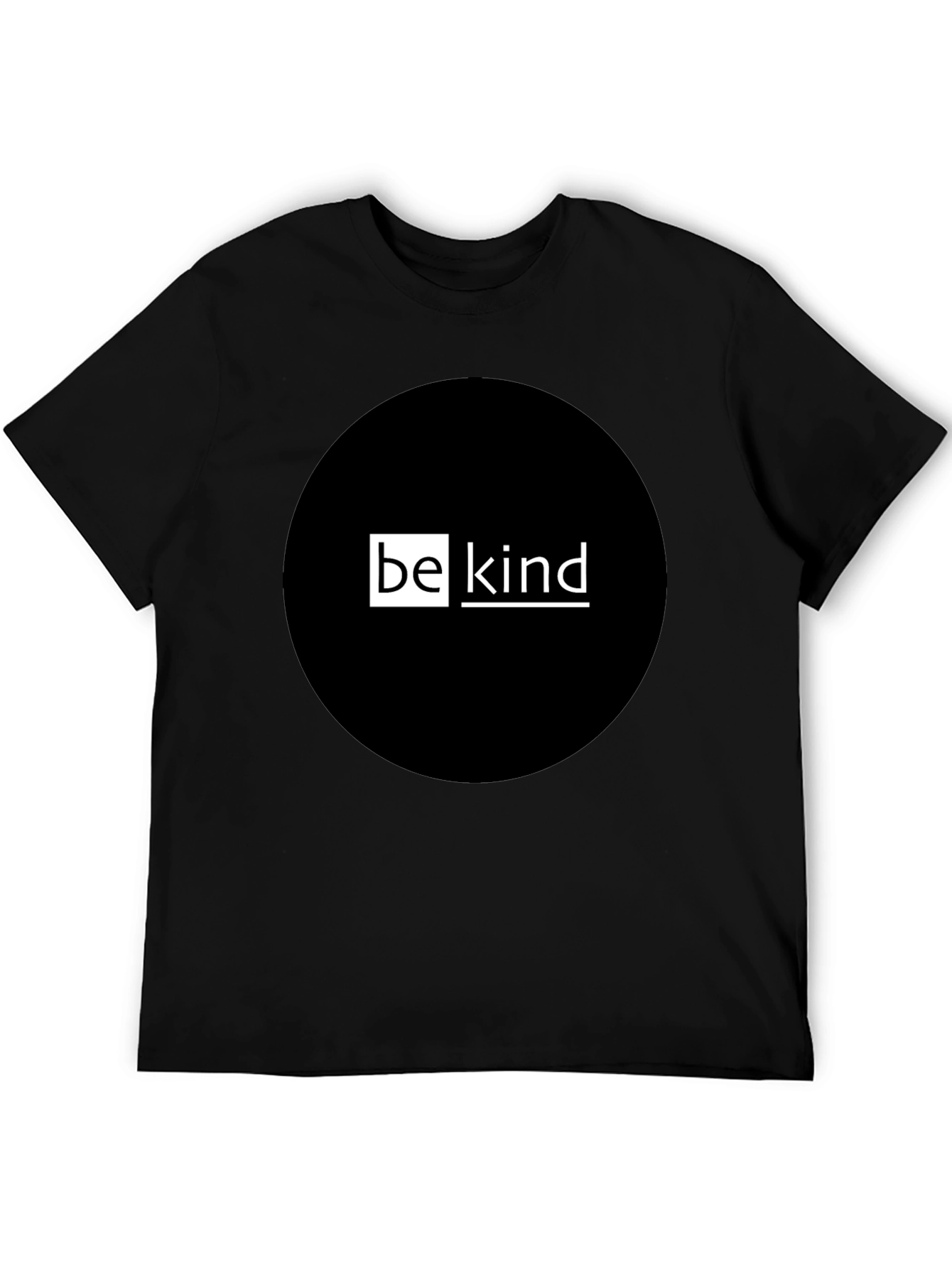 Be Kind Graphic T-Shirt - Black Crew Neck Tee