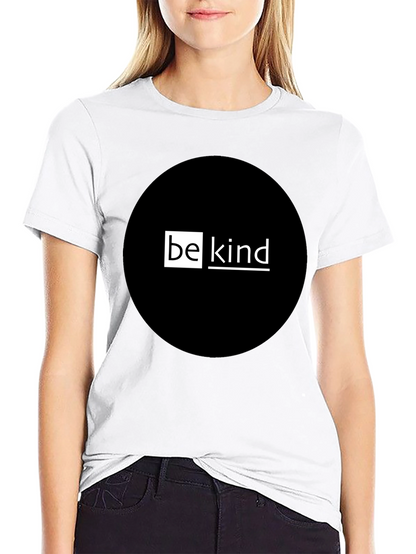 Be Kind Graphic T-Shirt - Black Crew Neck Tee