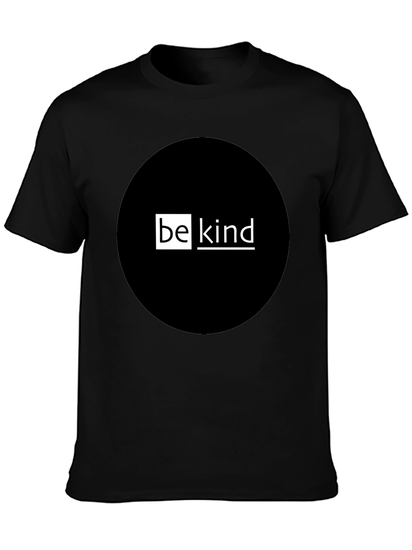 Be Kind Graphic T-Shirt - Black Crew Neck Tee