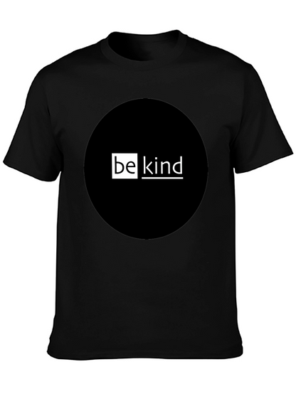Be Kind Graphic T-Shirt - Black Crew Neck Tee