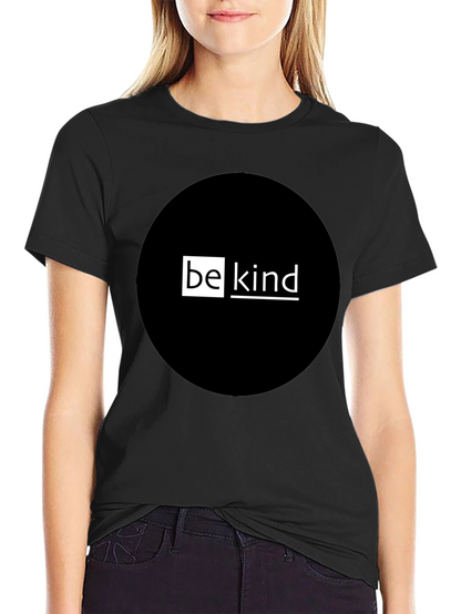 Be Kind Graphic T-Shirt - Black Crew Neck Tee