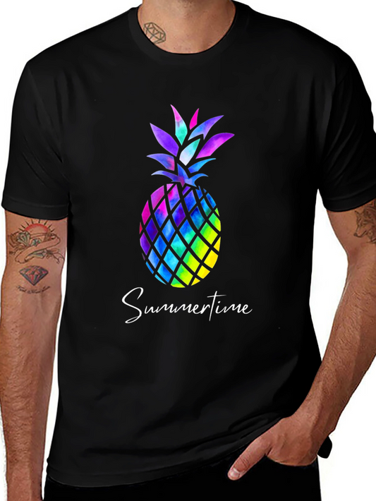 Colorful Pineapple T-Shirt - Summertime Vibes
