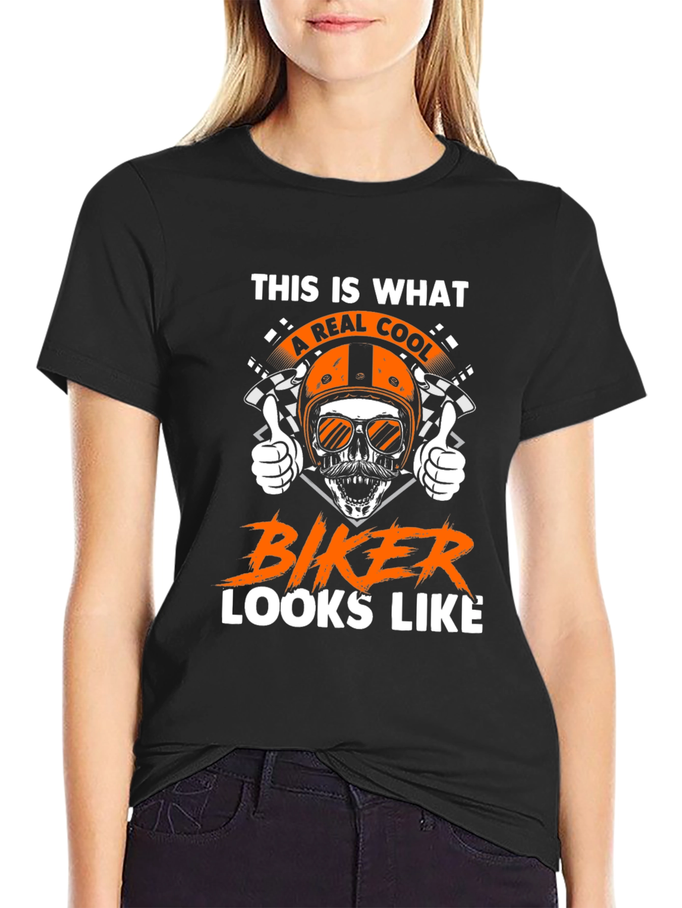Cool Biker Graphic T-Shirt
