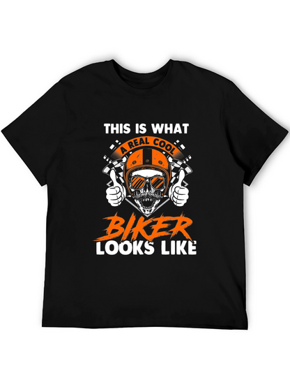Cool Biker Graphic T-Shirt