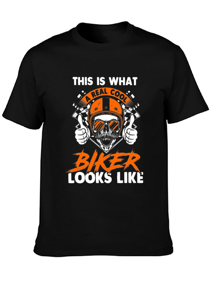 Cool Biker Graphic T-Shirt