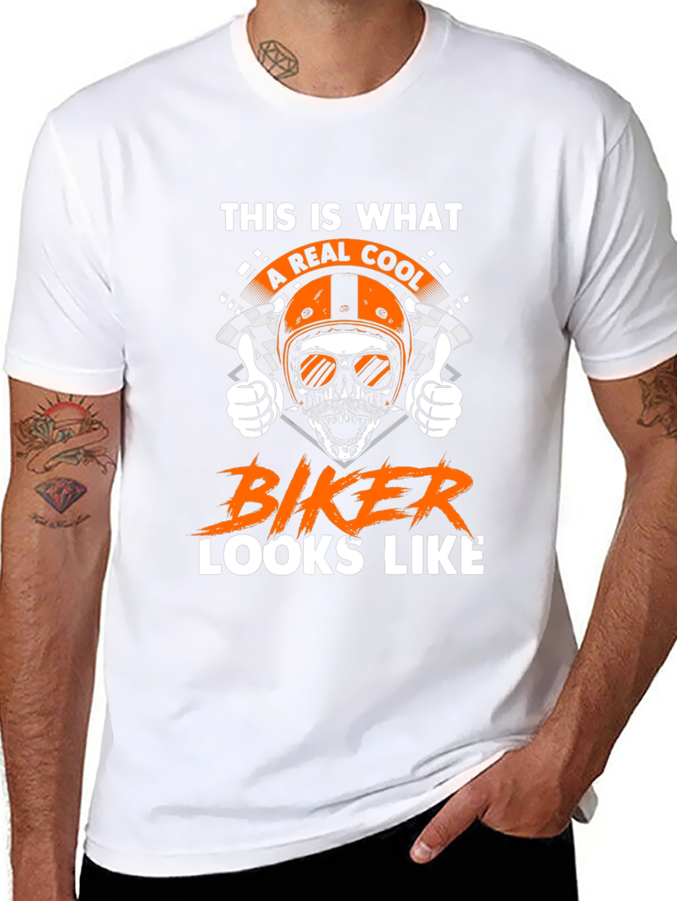 Cool Biker Graphic T-Shirt