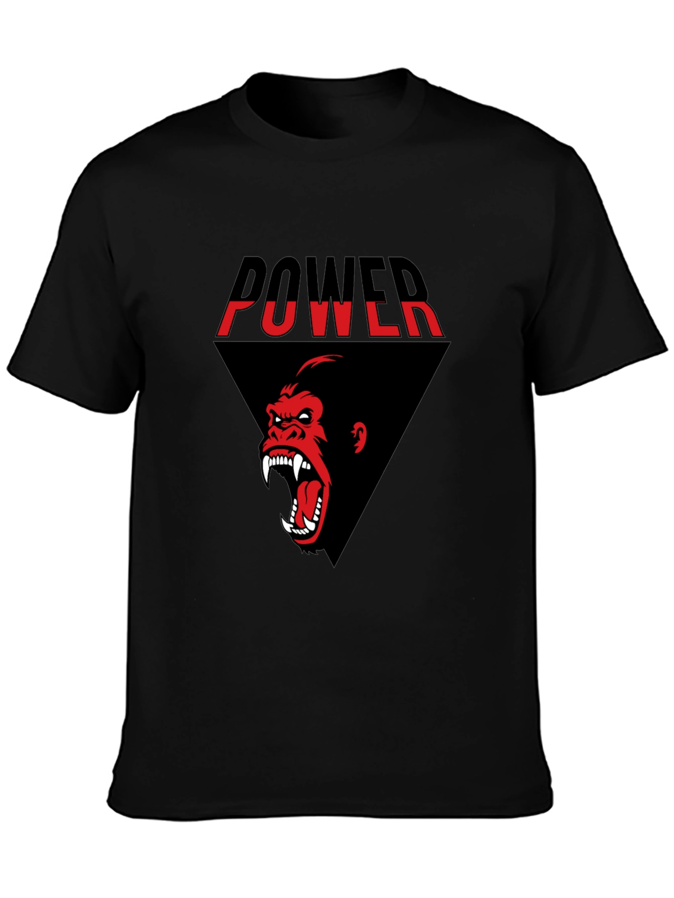 Power Gorilla Graphic Tee - Black T-Shirt