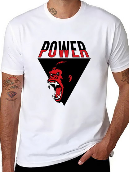 Power Gorilla Graphic Tee - Black T-Shirt