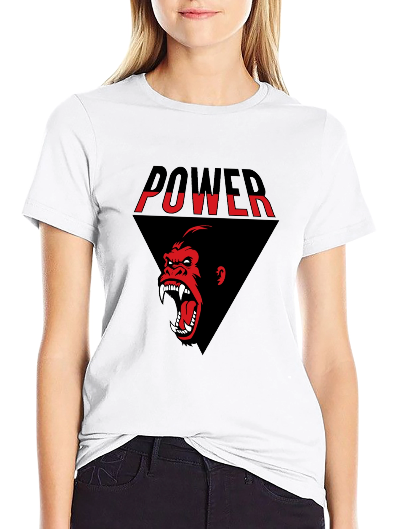 Power Gorilla Graphic Tee - Black T-Shirt