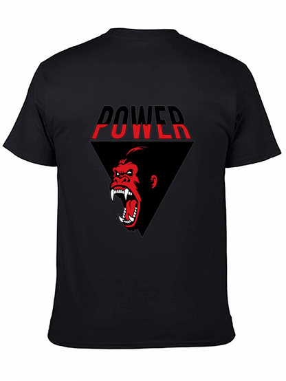 Power Gorilla Graphic Tee - Black T-Shirt