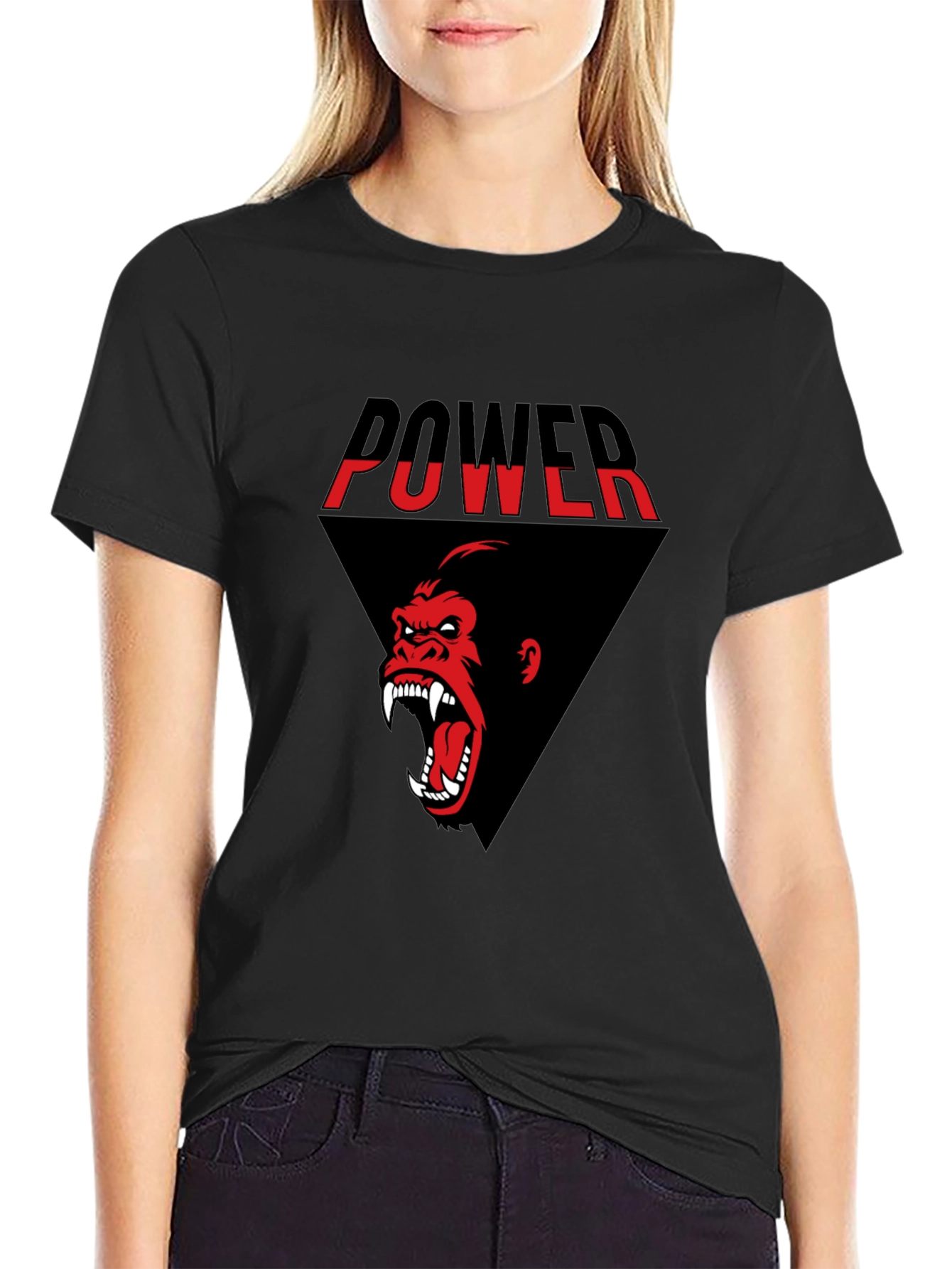 Power Gorilla Graphic Tee - Black T-Shirt