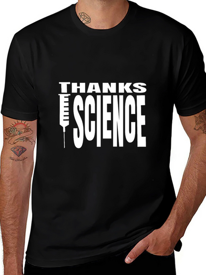Thanks Science Graphic T-Shirt - Black