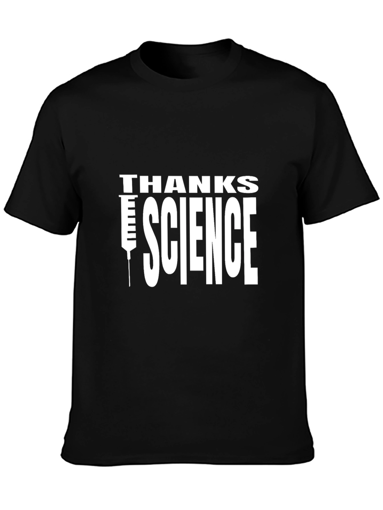 Thanks Science Graphic T-Shirt - Black