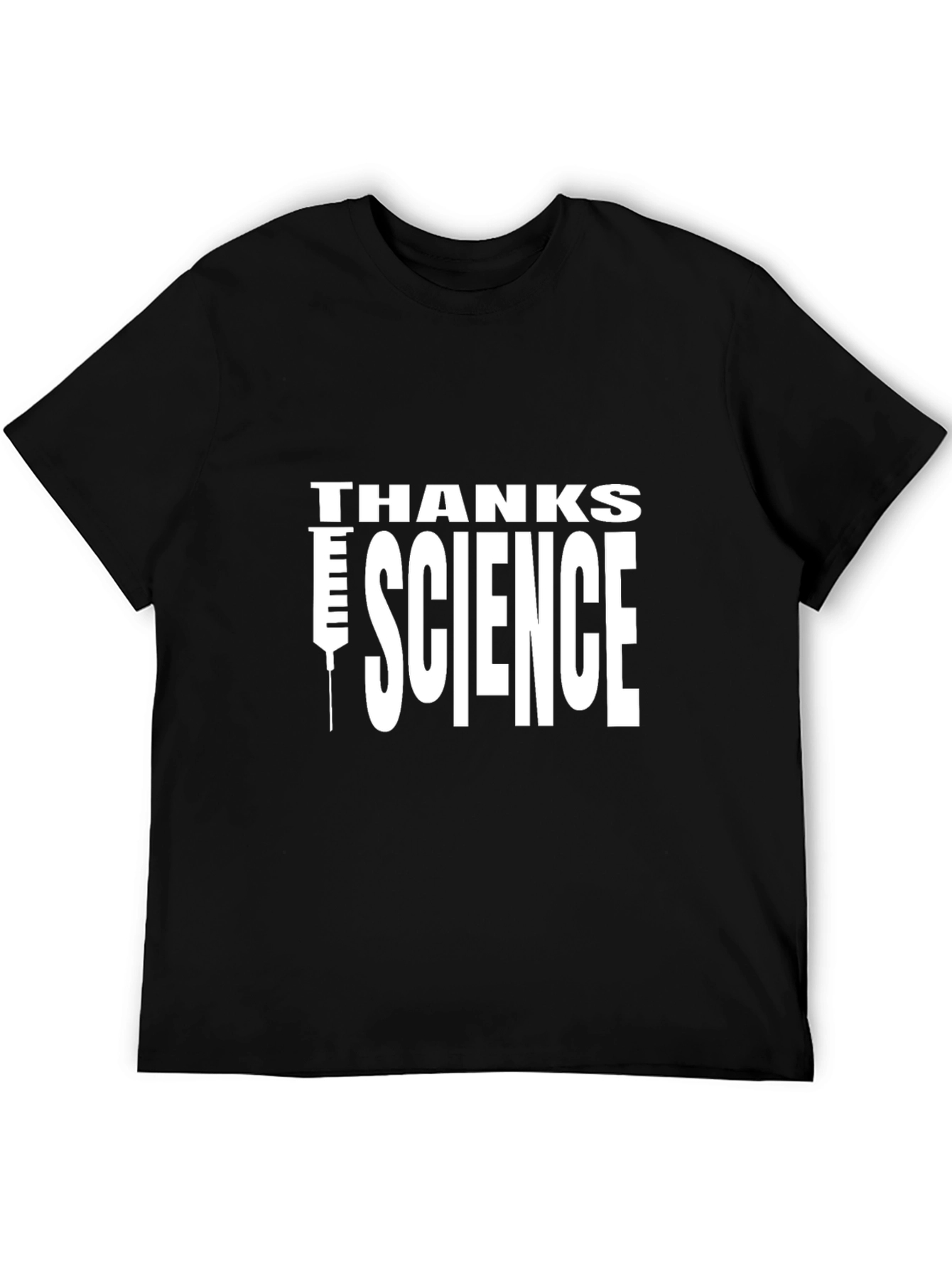 Thanks Science Graphic T-Shirt - Black