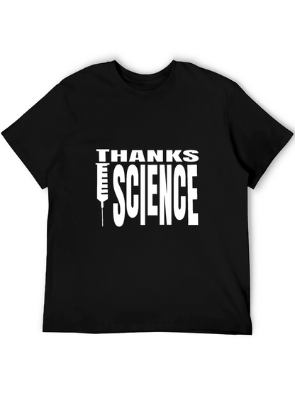 Thanks Science Graphic T-Shirt - Black